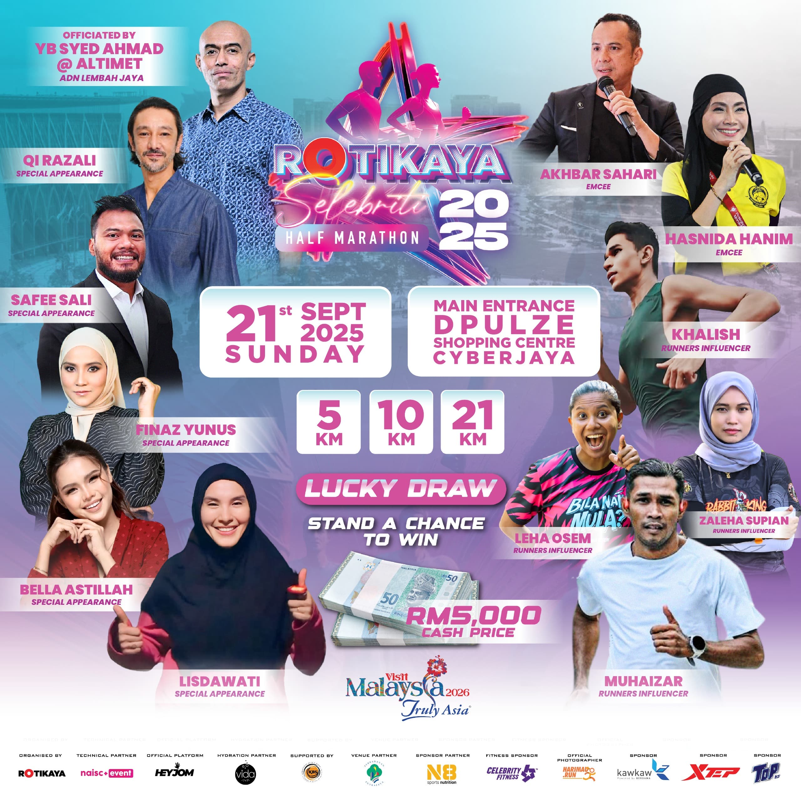 ROTIKAYA Selebriti Half Marathon 2025 banner