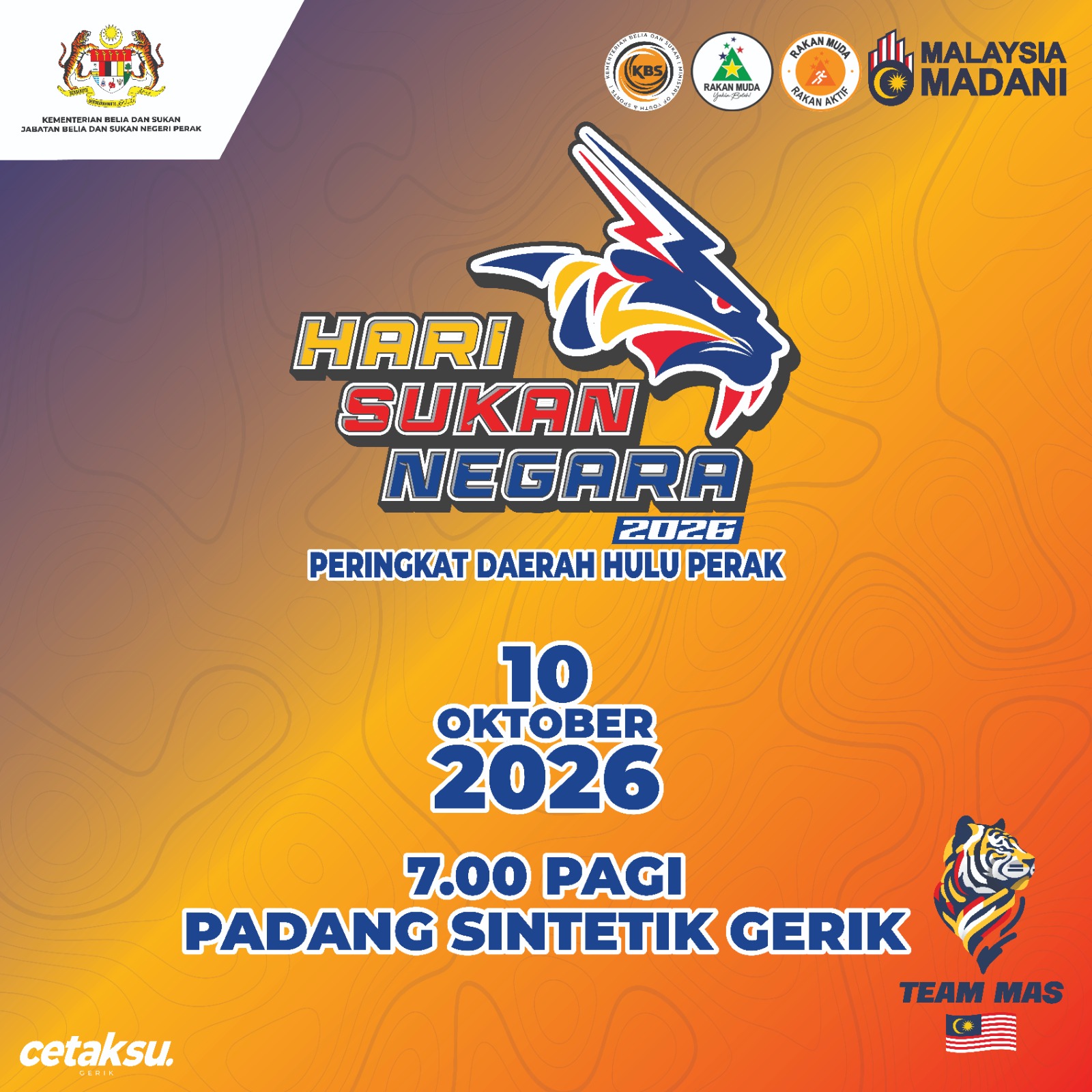 Hari Sukan Negara 2026 - Peringkat Daerah Hulu Perak