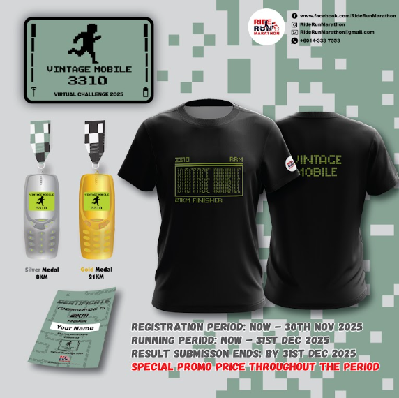 Vintage Mobile 3310 Virtual Challenge banner