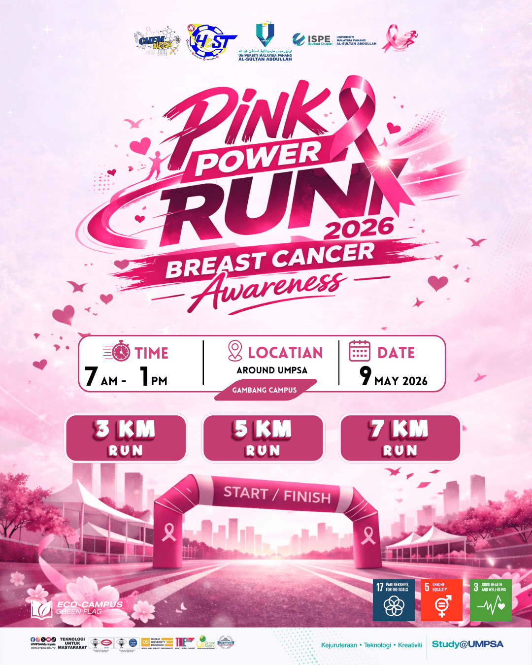 Pink Power Run 2026 banner