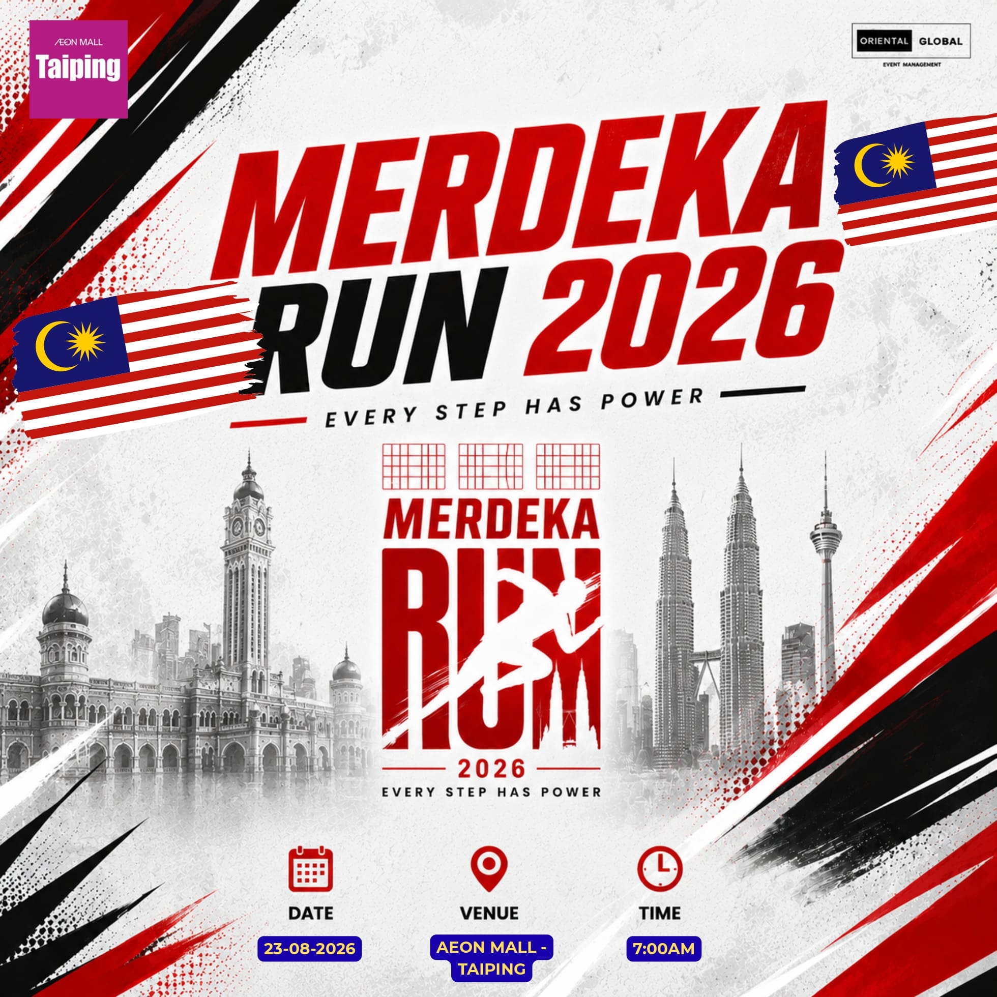 Merdeka Run 2026 - Taiping banner