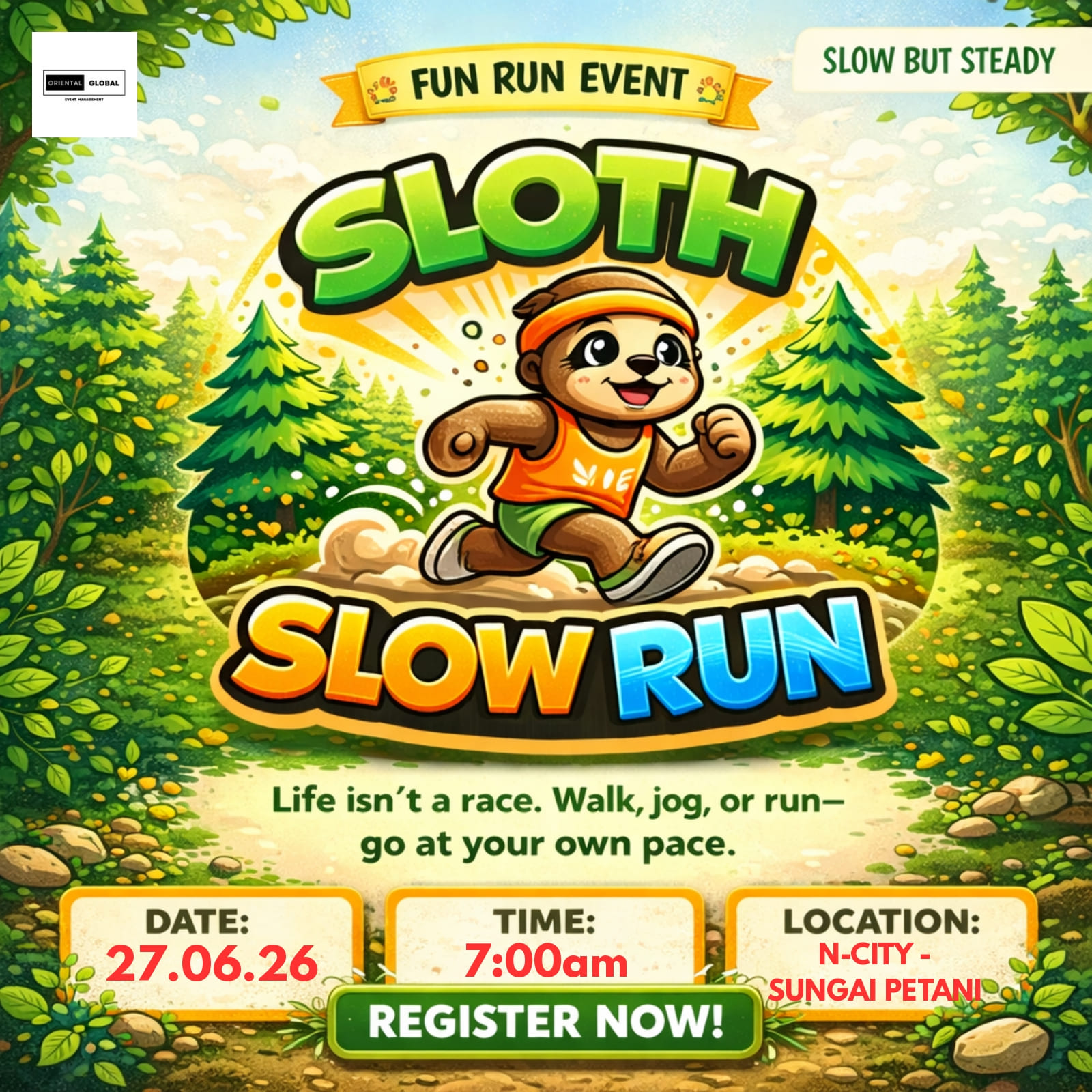Sloth Slow Run 2026 - Sungai Petani banner