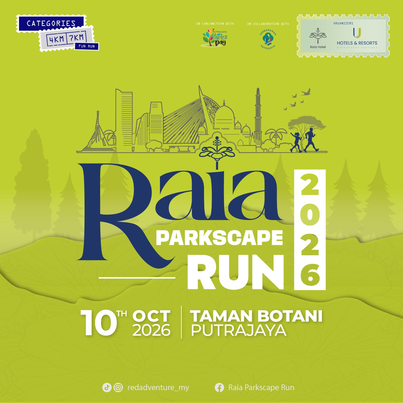 Raia Parkscape Run 2026 banner
