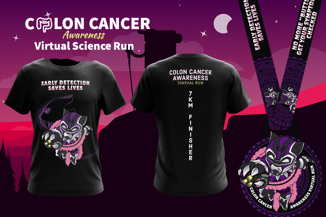 Colon Cancer Awareness Virtual Run banner