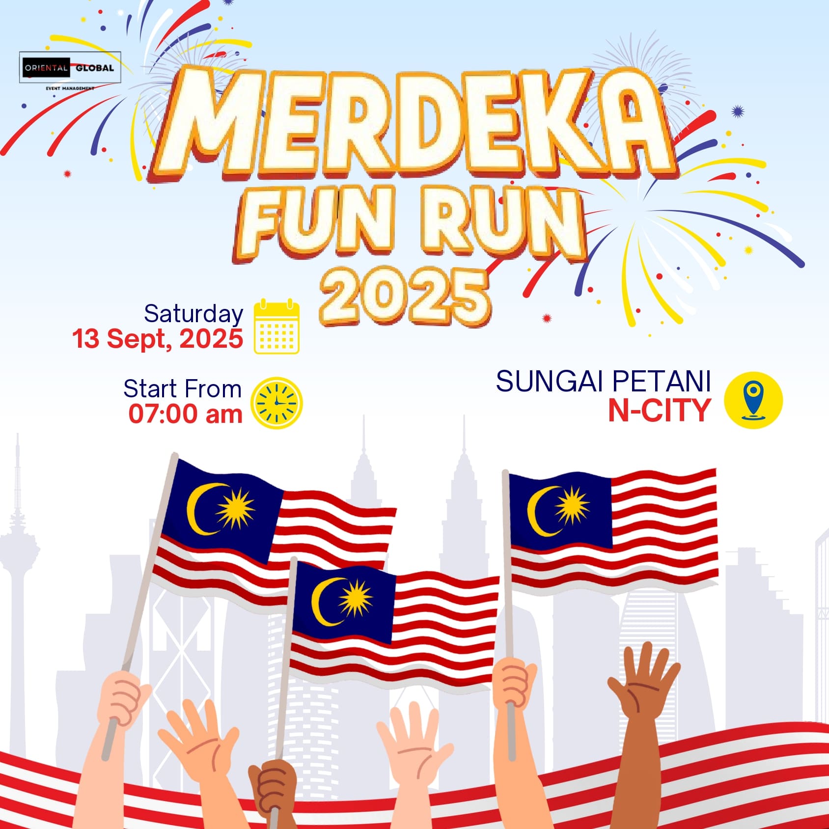 Merdeka Fun Run 2025 - Sungai Petani banner