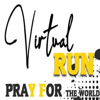 Virtual Run - Pray For The World banner