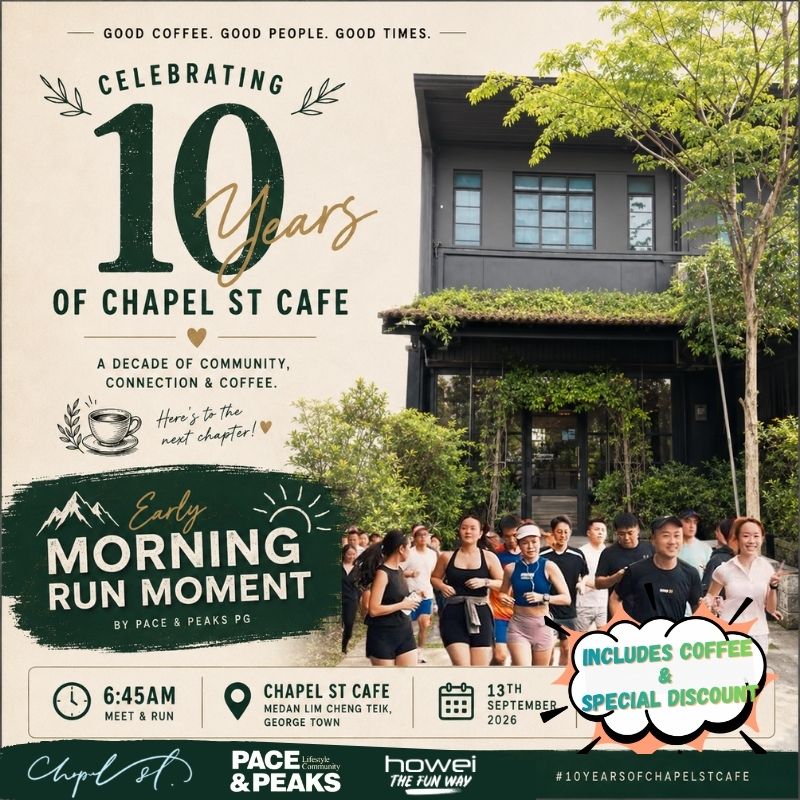 10 Years of Chapel St Cafe Morning Run Moment banner