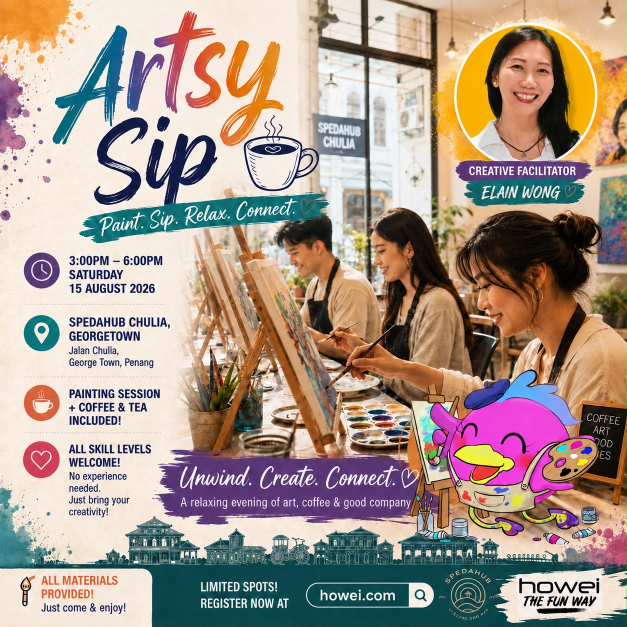 Artsy Sip Painting Georgetown August Session 2026 thumbnail