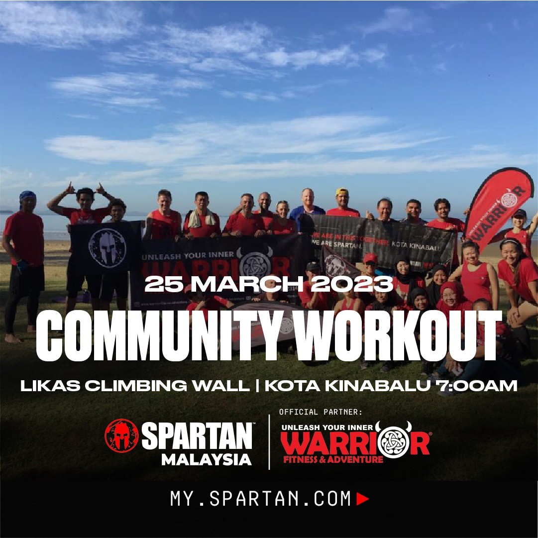 Spartan Community Workout - Likas Climbing Wall banner