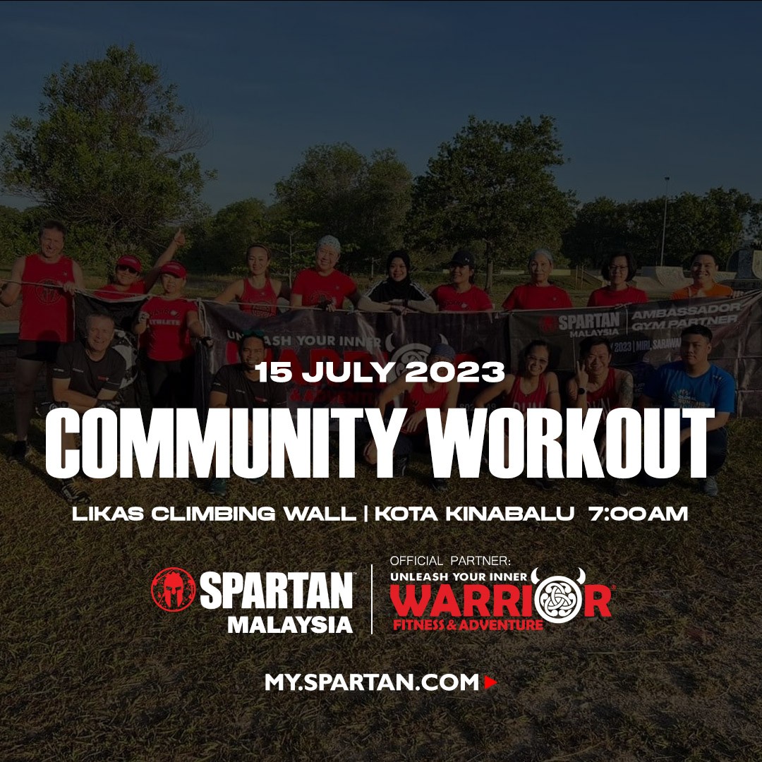 Spartan Community Workout KK - 15th July 2023 banner