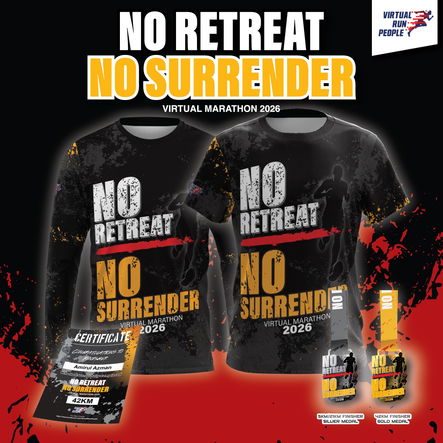No Retreat No Surrender Virtual Marathon 2026