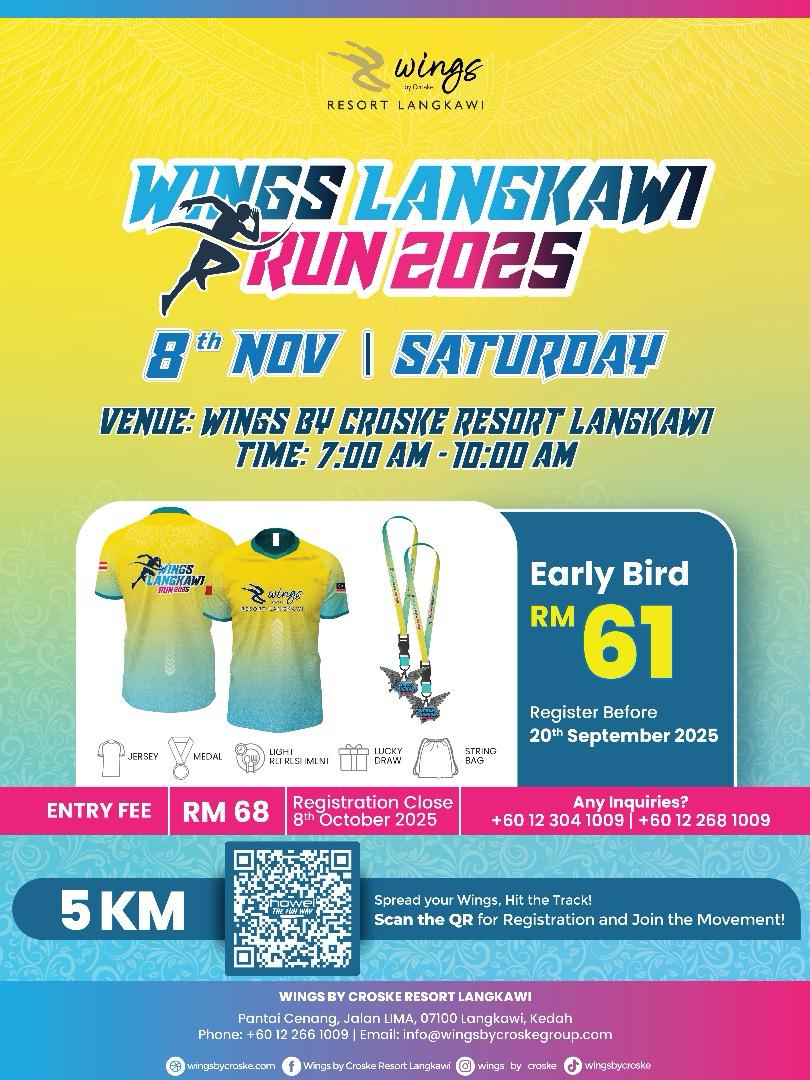 Wings Langkawi Run 2025 banner