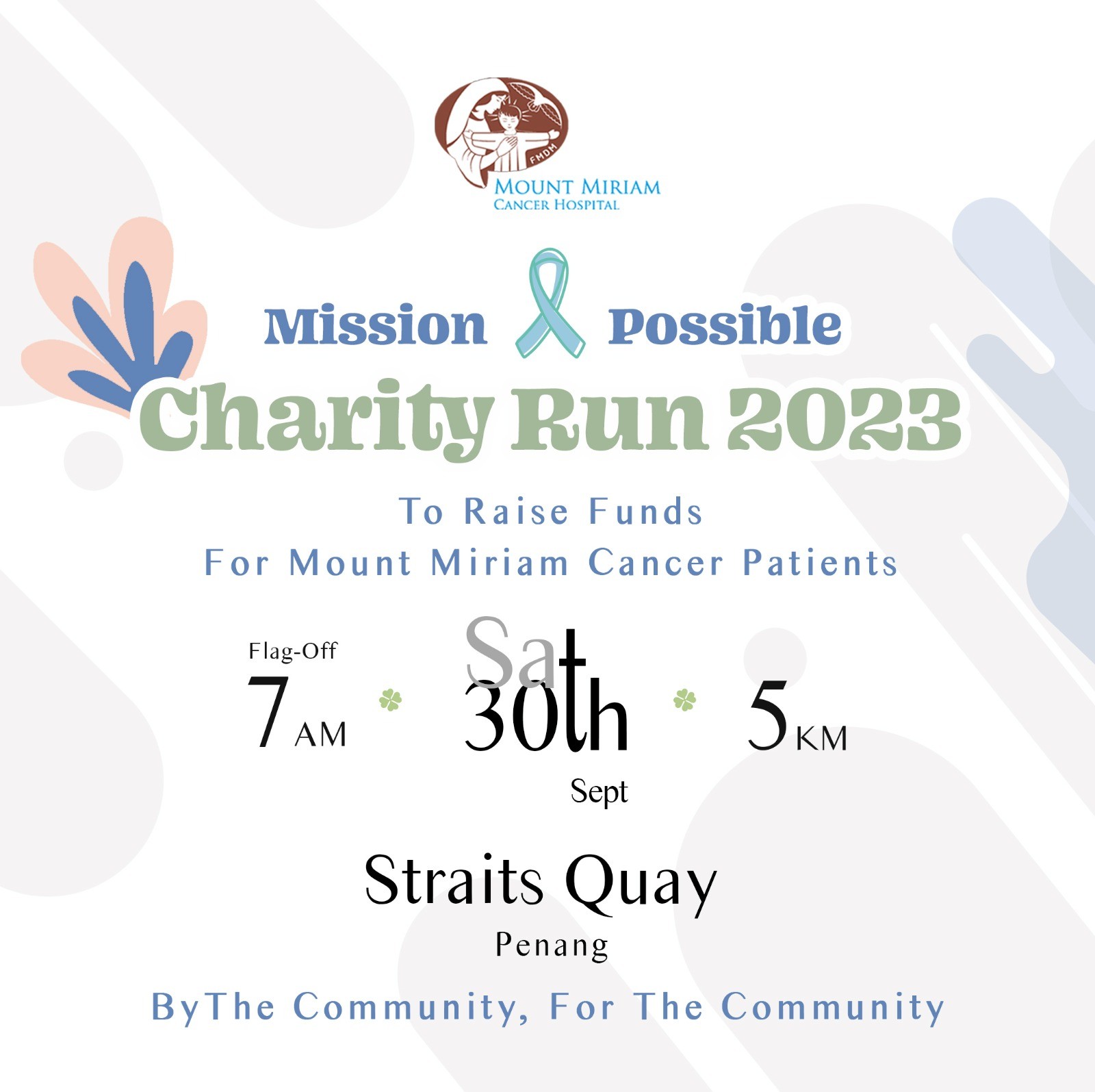 Mission Possible Charity Run 2023 For Mount Miriam Cancer Patient banner
