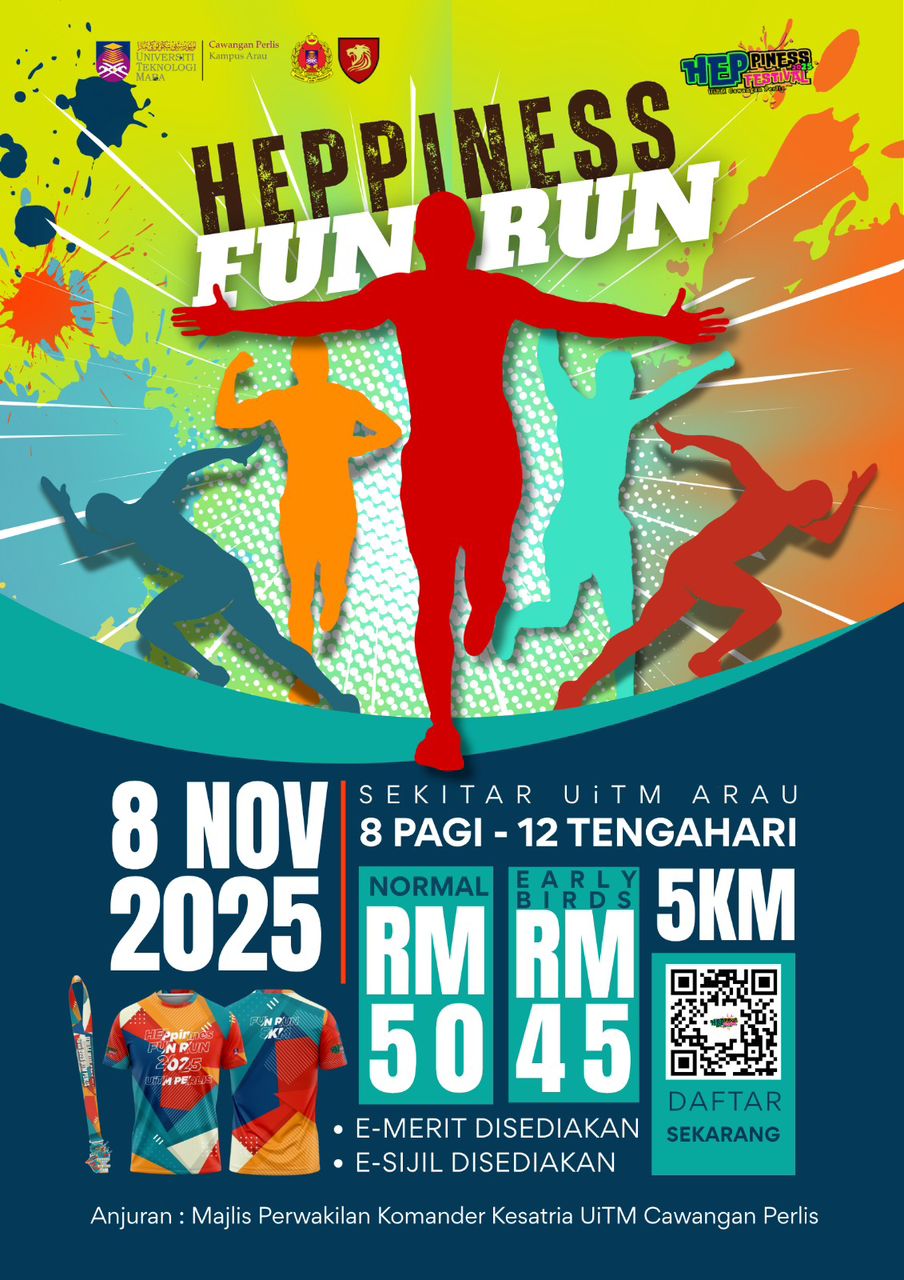 HEPPINESS FUN RUN @ UiTM PERLIS banner