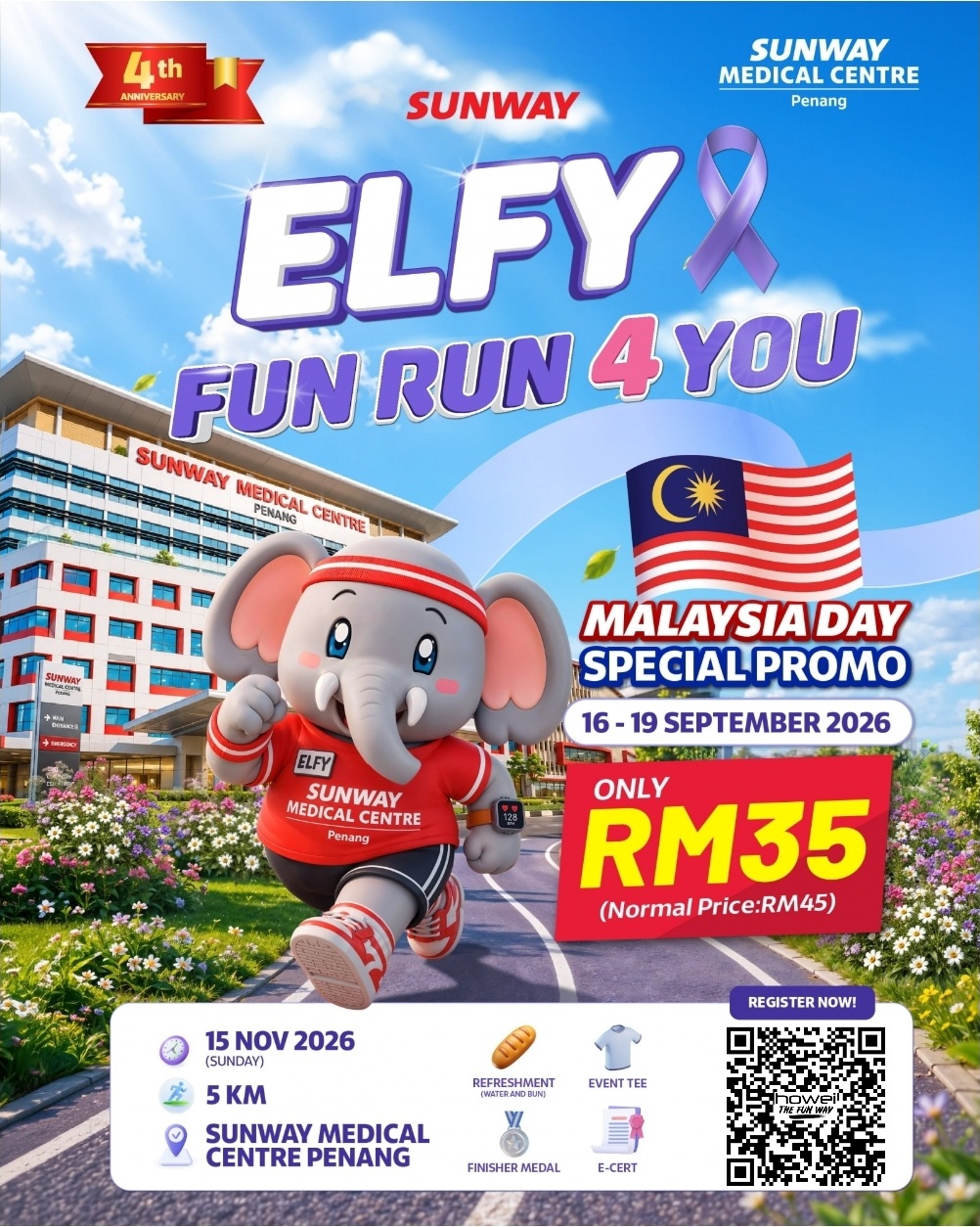 Sunway Elfy Fun Run 4 You banner